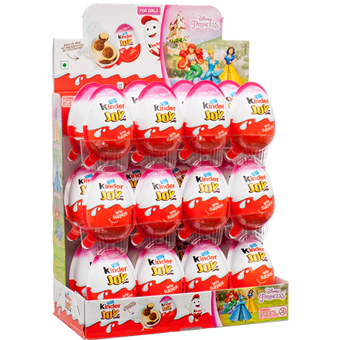 Kinder Joy Chocolate Egg Surprise for Girls 24ct